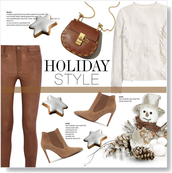 Omega Deals — Holiday Style: Leather Pants by viola279 featuring...