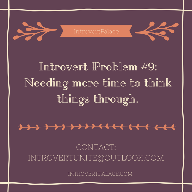 introvertunites:  Which of these do you relate to?  