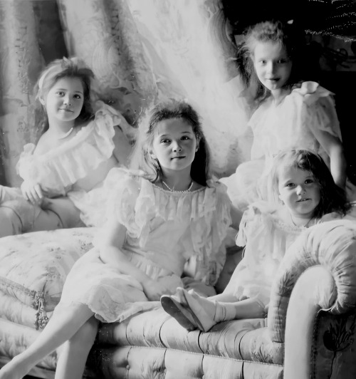 Grand Duchesses Olga, Tatiana, Maria and Anastasia Nikolaevna of Russia, 1900s