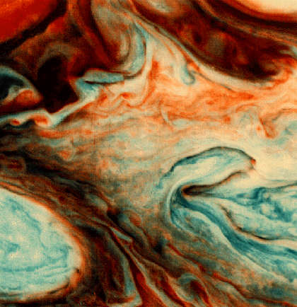 humanoidhistory:Views of beautiful Jupiter captured by the Voyager 1 space probe. (NASA)