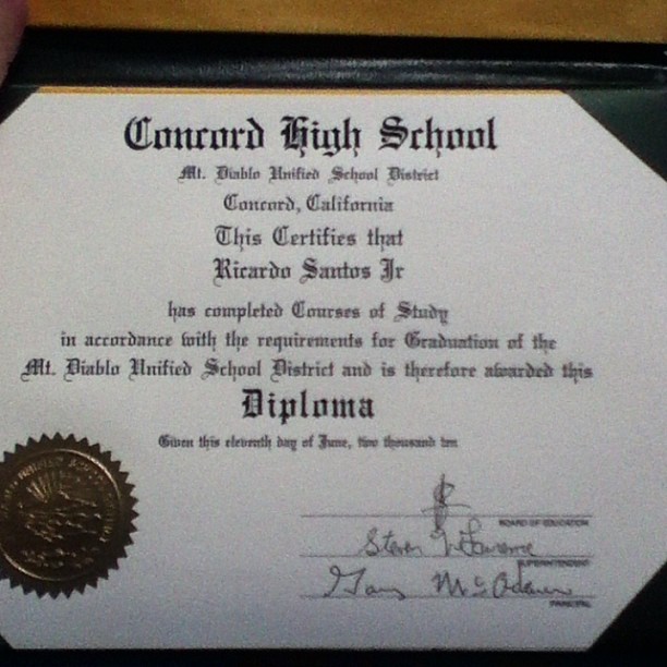 Aha damn to think its been 3 years! GEEZUS! #tbt #throwback #diploma #chs #classof2010