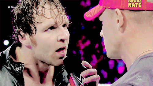 ryanranalds: “I don’t really feel like talking. But since they are to scared to let me do anything else tonight because I’ve been in a bit of a mood lately, I guess I will. Hi, I’m Dean Ambrose. And if you are wondering if you should believe the
