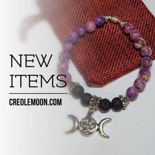 New products added daily! Jewelry, sacred stones, books, witch bottles, candles, oils, and more! Cre