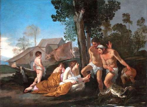 vcrfl: Giulio Carpioni (1613–1678): Latona Turning the Lycian Peasants into Frogs.