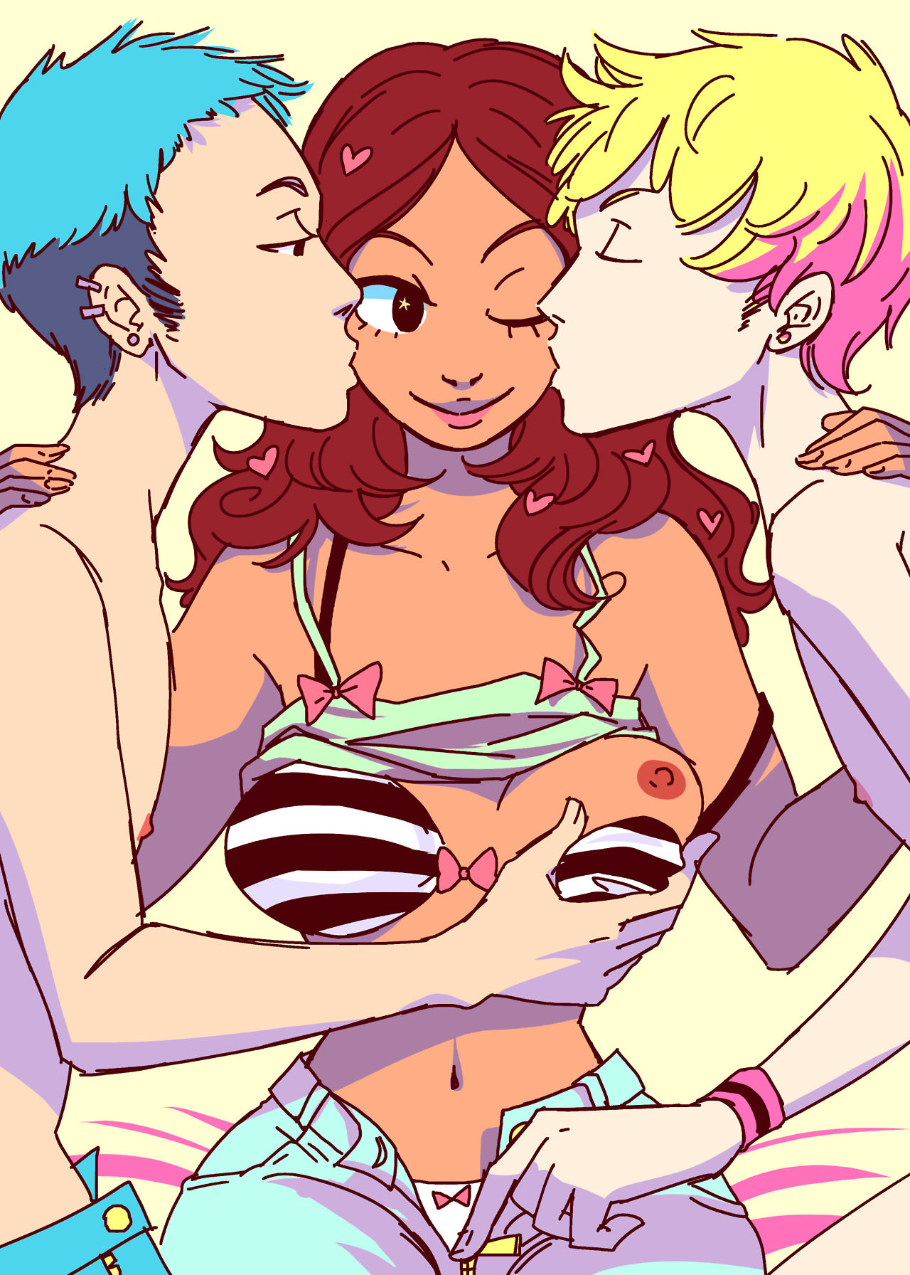 cute-blue: THE CUTEST GANGBANG is a 25-page artbook on sale for $5.It is a compilation