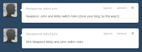 ((OOC: Thank you so much, anon! If someone wants to make other questions, they&rsquo;re well-acc