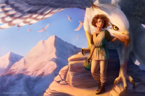 Print: www.inprnt.com/gallery/priscillakim/gryphons-rise/Done as a wraparound cover for