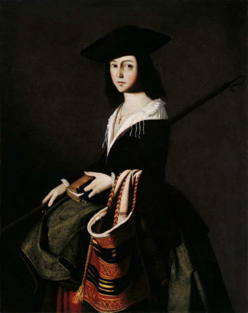 St Marina (c.1640-1650. Francisco de Zurbarán (Spanish,1598-1664). Oil on canvas. Museo Carmen Thyss