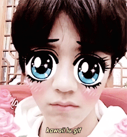 dolchen-gabbana:   don’t ever leave luhan alone with these snapchat like effects… 