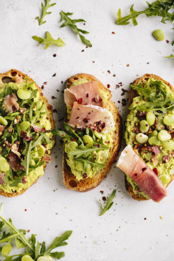 gastrogirl:lima bean avocado toast.