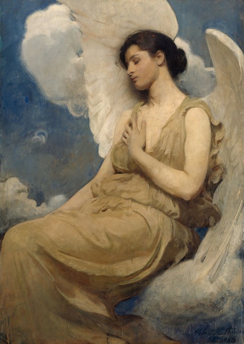 flyse:Winged Figure, Abbott Handerson Thayer (American, 1849–1921), 1889Oil on canvas