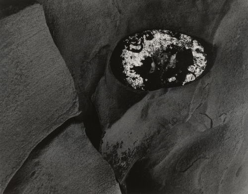 thephotoregistry:  Rock in Sandstone, 1959Minor White