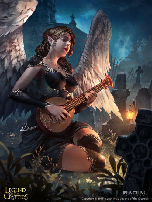 Mandolin Playing Dark Goddess_Reg  Jessada Sutthi www.artstation.com/artwork/dOxkAX
