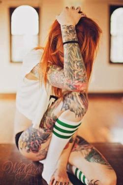 I Like Her Ink And I Still Think That Tube Socks Are A Turn On!