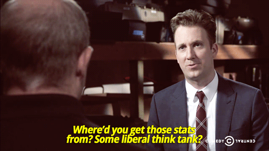 sandandglass:  The Daily Show, December 10, 2015 Jordan Klepper tries to find out