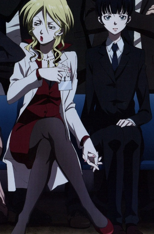 jean-huh-kirschnickerdoodle:  okay but seriously how is all of tumblr not all over psycho pass  look at the fucking beautiful arta cast with women who are not demeaned or weak or sexualizeda canonly not straight main charactera villain that makes you