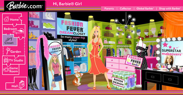 Barbie website in 2006 Bedroom  Childhood memories 2000, Childhood  memories, Barbie