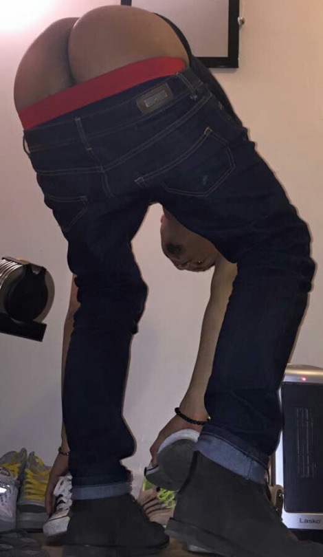 His ass