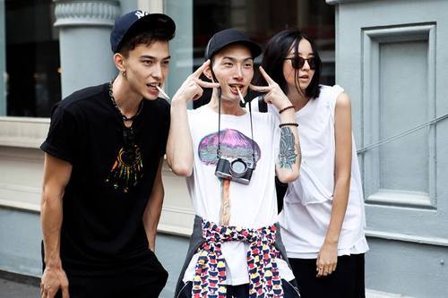 ivicus:Sen Mitsuji, Noma Han, and Yamada Ikumi shot by Park Jimin during NYFW S/S 2014