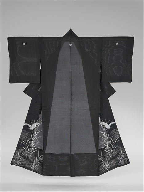 Summer Kimono with Sagi and Reeds Period: Meiji period (1868–1912) Date: late 19th centuryCulture: J