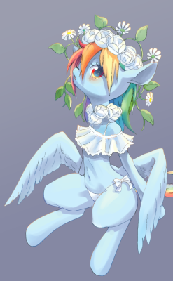 conbudou: Rainbow Dash in White =o!