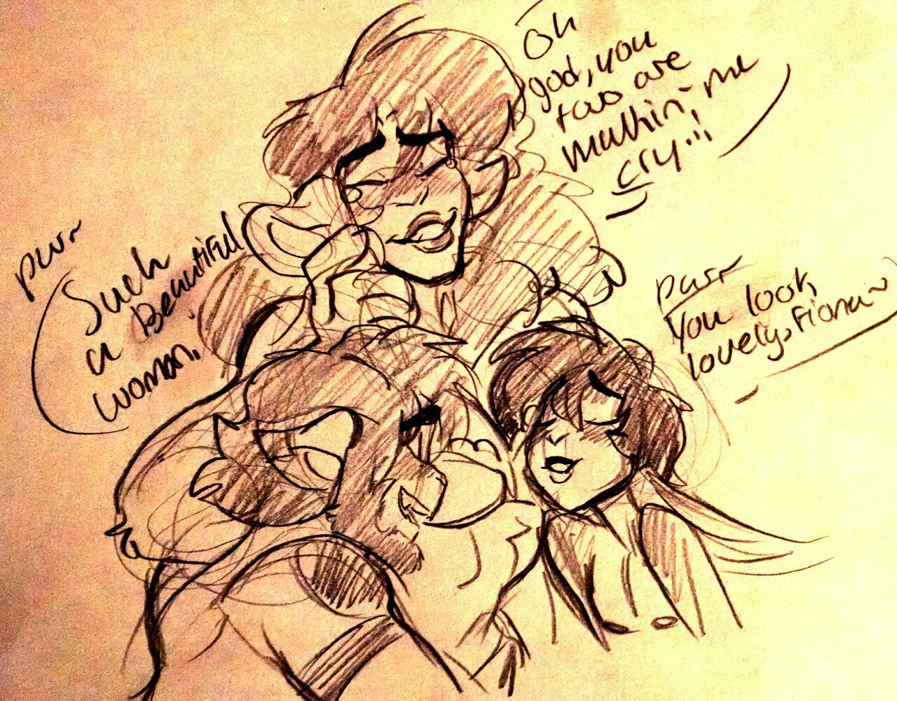 notsafeforroskii:  Fiona, Roady and Sasha getting it on.
