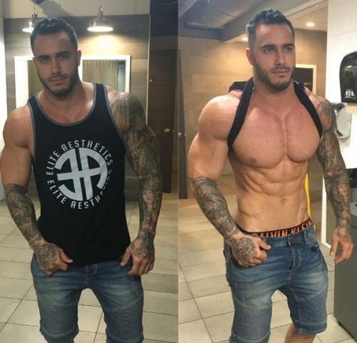 fitness-motivation-quotes: Mike Chabot: Shirt on or Shirt off? anadultgaysleepover.tumblr.com