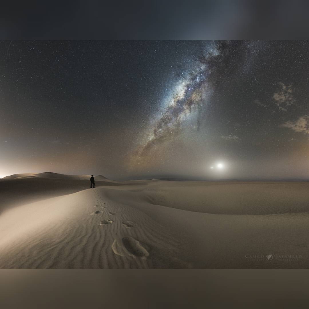 100 Steps Forward #nasa #apod #venus #planet #moon #satellite #milkyway #galaxy #centralband