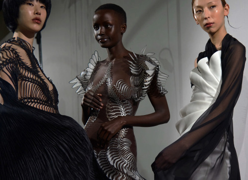 j moon, awuol, and issa @iris van herpen ss20