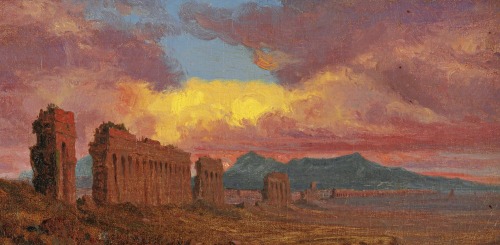 Roman Aqueduct, 1876, Jervis McEntee