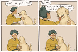 jboud: i want to be given verbal encouragement by a dog who speaks in a deep otherworldly voice 