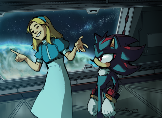 sonic the hedgehog and shadow the hedgehog (sonic) drawn by clarissa_arts