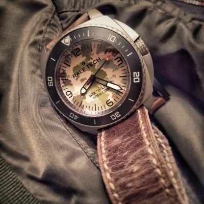 Instagram Repost
ralf_tech_fanpage  Be camo, with the WRX hybrid camo dial. Sandblasted 316l steel, furtive one.#ralftech_official #ralftechwatches #ralftech #wrx #edc #divewatch #toolwatch #handmade [ #ralftech #monsoonalgear #divewatch #watch #toolwatch ]