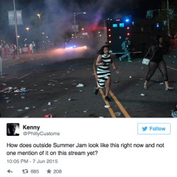 Micdotcom:  Police Clash With Concert Goers At The Hot 97 Summer Jam Festival In