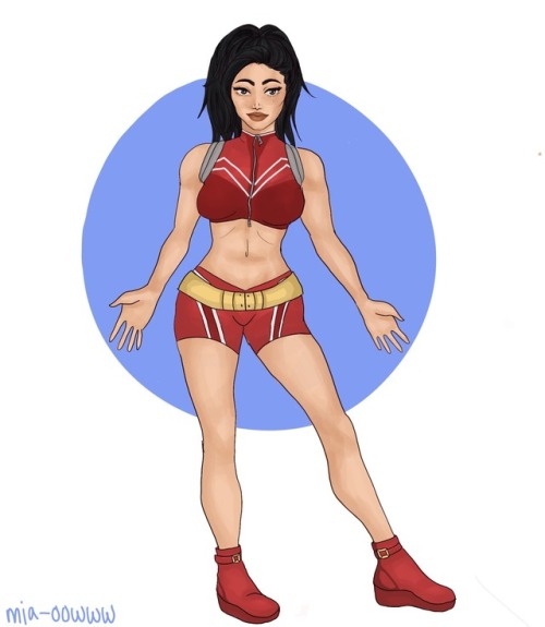 miadraws0: Momo Hero Costume Re-Design   Let my girl wear a sports bra ★COMMISSIONS ARE OPEN★ 