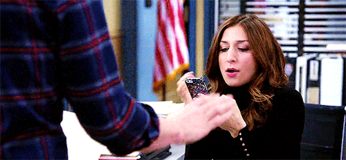 b99ladies:the *ignoring my problems* holy trinity feat. gina linetti