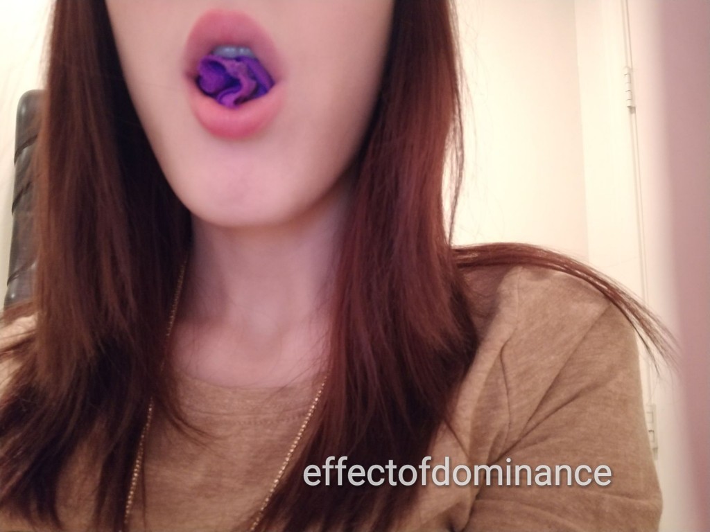 A fan wanted to see fucktoy&rsquo;s panties stuffed into her mouth. Who are we