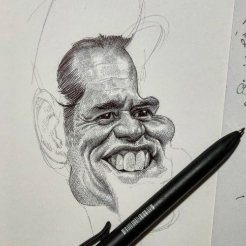 Getting there&hellip; #ballpointpen #ballpointpendrawing #ballpointpenart  #jimcarrey #jimcarrey