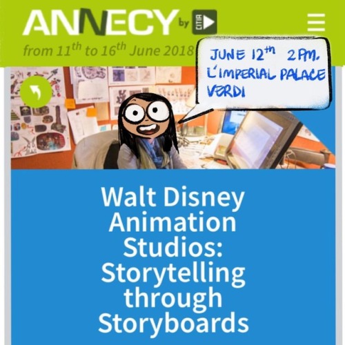 I’ll be at the Annecy Animation Film Festival next week to talk about storyboarding and my approach 