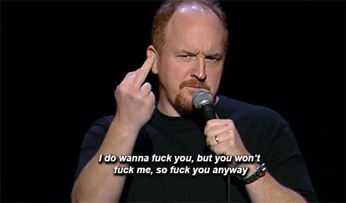 Louis C.K. Quote: “Sorry – Americans only buy things that come from  suffering. They just enjoy it more when they know someone's getting hur”