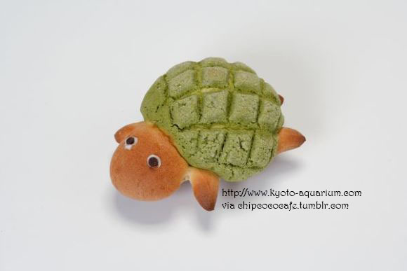chipcococafe:  Sweet Breads from Kyoto Aquarium Jelly fish- Fluffy white bread with