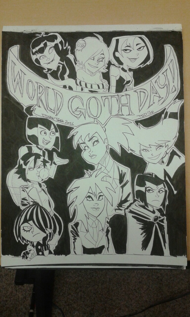 thatkaijunerd:  It’s World Goth Day or whatever so I drew my favorite goth characters.