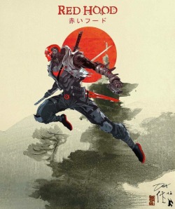 marvel–versus–dc:Saw this dope Japanese Red Hood art by Dexter Soy.