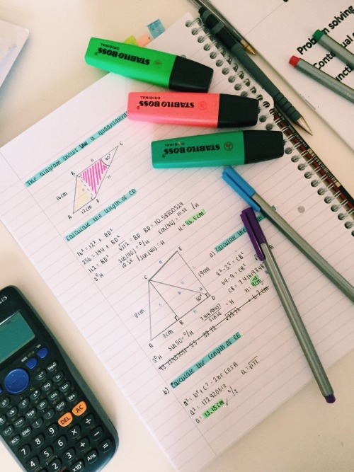 sophieowf:  GCSE maths revision from June… just praying that it all paid off 
