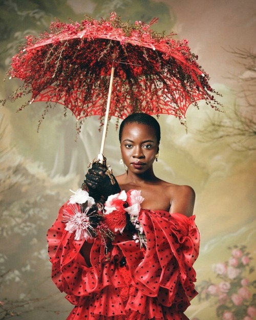 Danai Gurira photographed by Autumn de Wilde for Rodarte Fall/Winter 2018 Portrait Series: Woman Tha