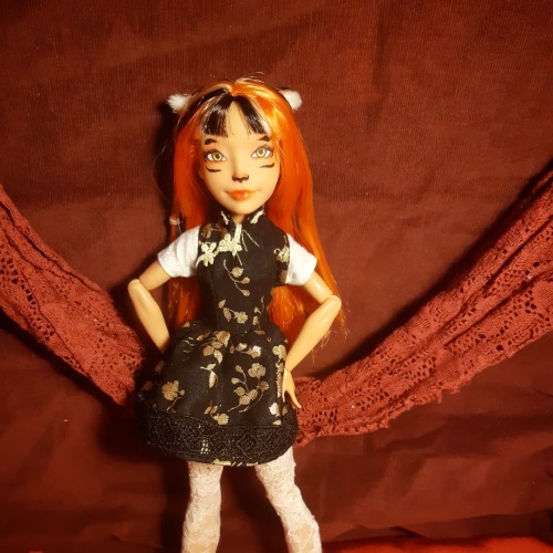 Got this doll done just in time for the year of the tiger! She uses a dcshg super girl doll as a bas