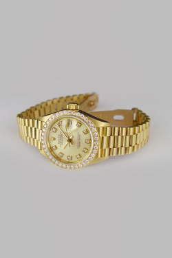 freshkings:  Rolex Lady President - Champagne