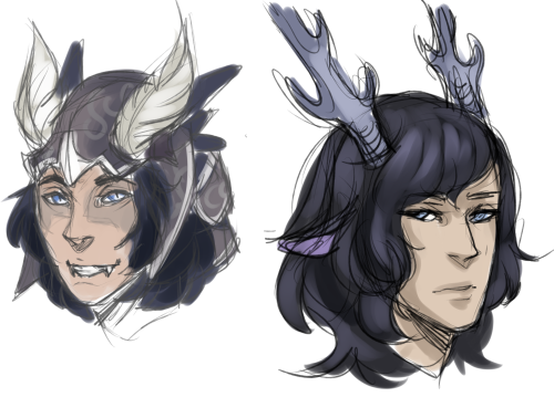 Humanization of my dragons Kuro (#23841182 ) and Kaniko (#25052206)