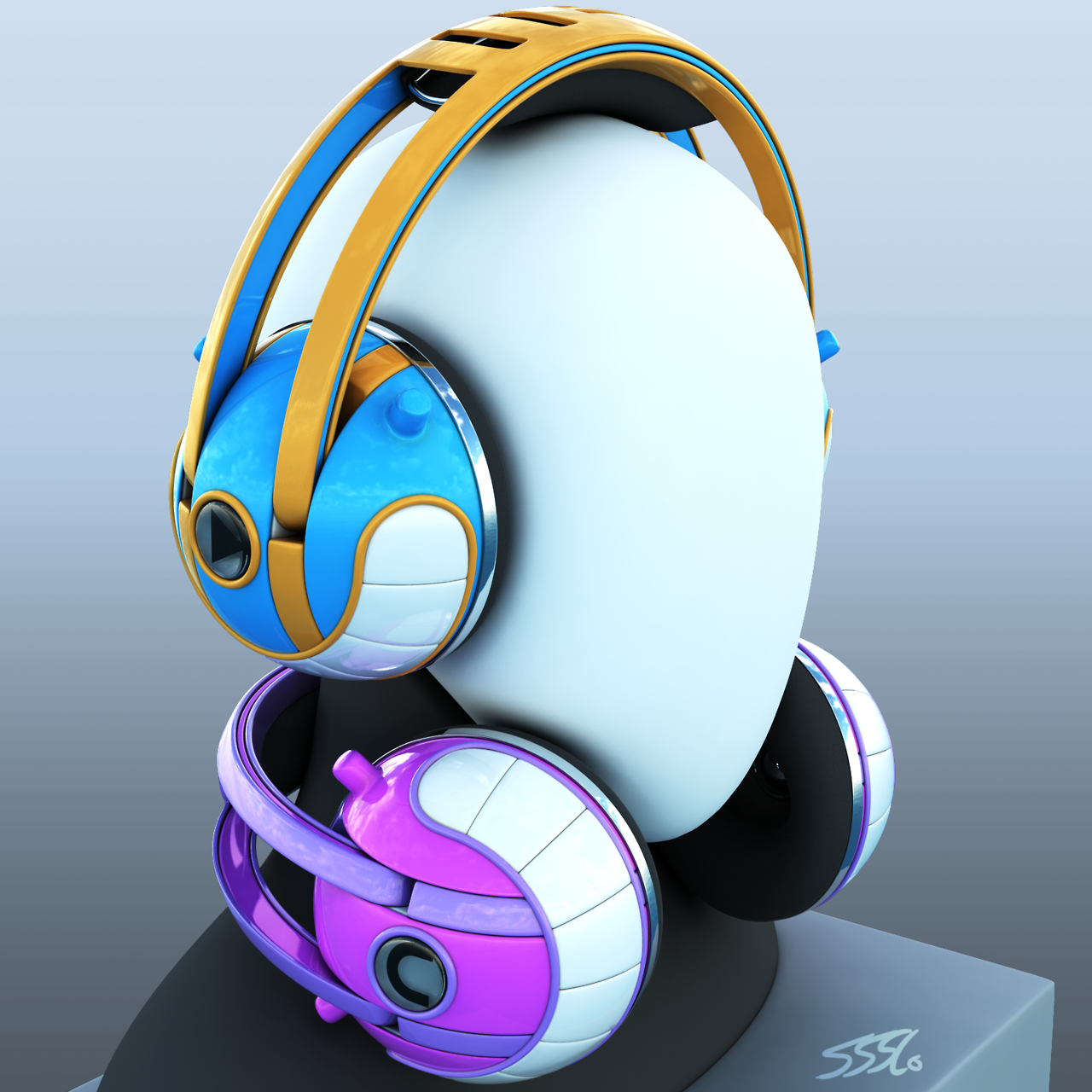 simmmmmo:  HUGE headphones inspired by Molly’s music player in the show “Oban