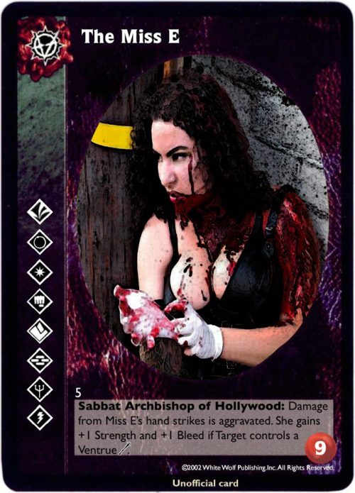 I&rsquo;m now an (unofficial) Vampire: the Eternal Struggle card! I swear, I spend half of my life c